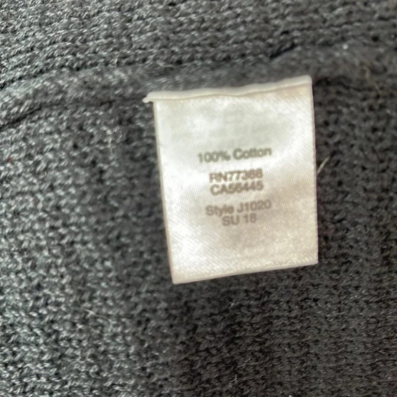 J. CREW Sweater Dress Black Vest Fringed Knit Sleeveless Size Small - Picture 7 of 10